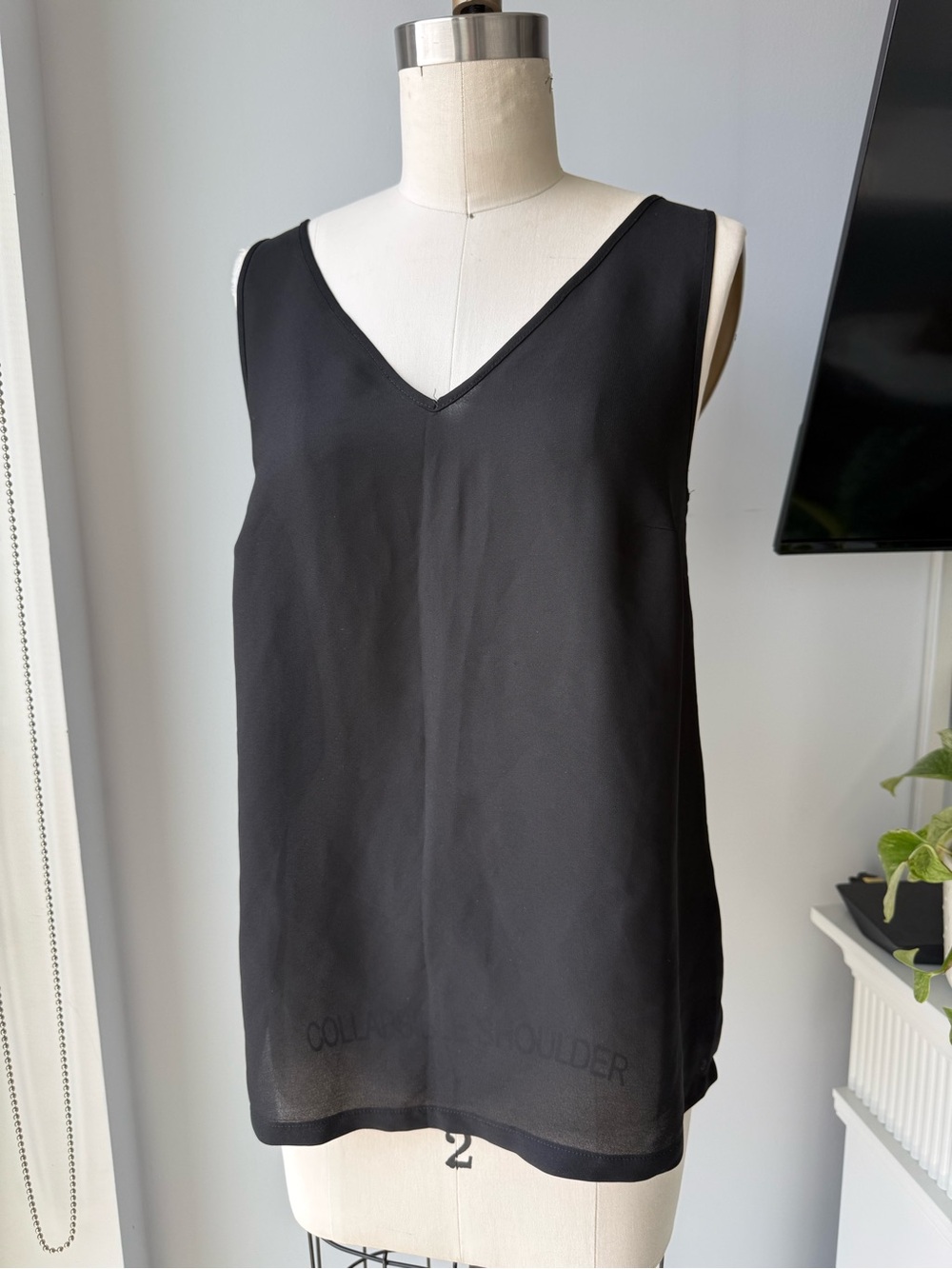 ASOS Black V-Neck Sleeveless Camisole